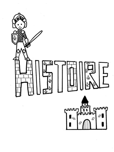page garde histoire chevalier chateau