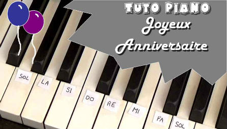 piano joyeux anniversaire